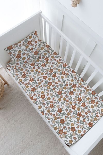 Tuğba Kuğu مجموعة ملاءات جاهزة للأطفال من سلسلة Vintage Flower Iconic