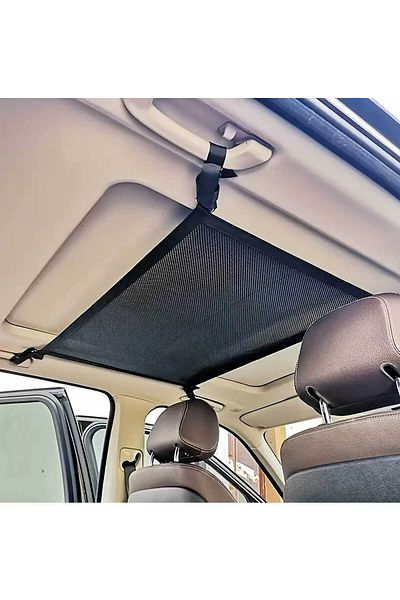 RevuBaby Ceiling Net Car Ceiling Organizer Car Interior Zippered Ceiling Pocket