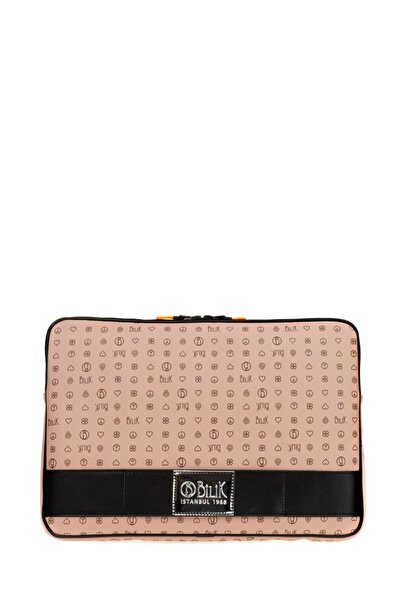 Bilik Deri Monogram Pink Unisex Laptop & Briefcase Laptop-Mn 15,6"