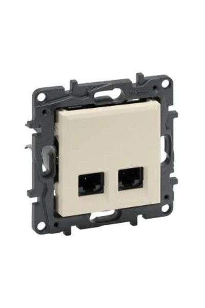 Legrand Raventi Cream 2Xrj 45 Socket Cat 6 Utp 768440