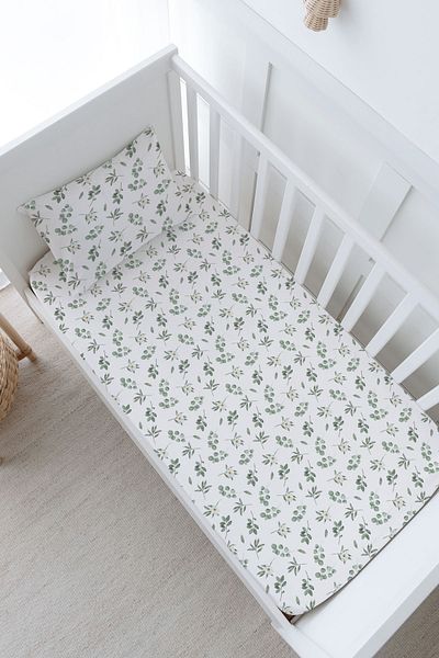 Tuğba Kuğu سلسلة Eucalyptus Iconic - طقم ملاءات جاهزة للأطفال