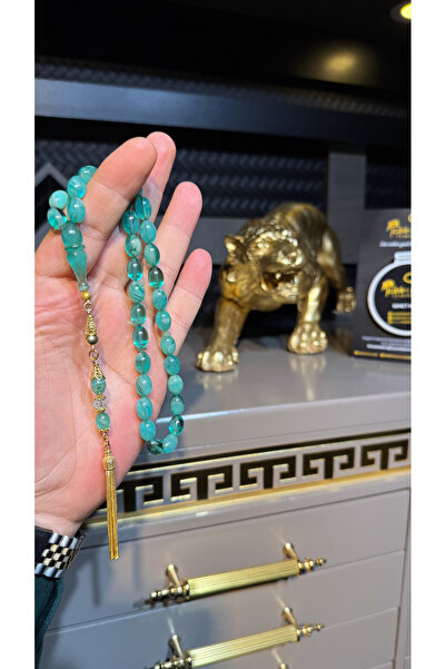 Tesbih-i Hazır Tesbihçilik HARELİ SIKMA KEHRİBAR TESBİH 14 AYAR ALTIN KAPLAMA...