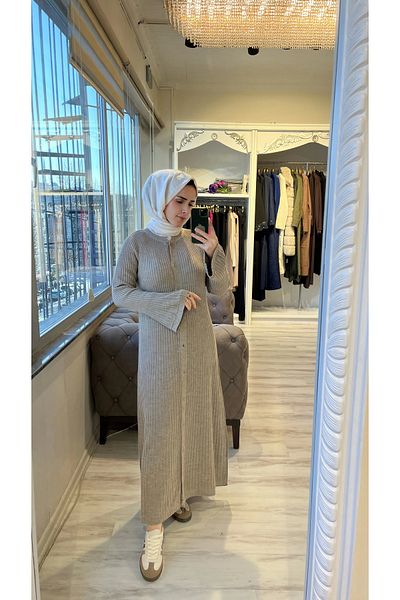 Invee سترة صوفية من مزيج الصوف من INVEE 7073 - بني حليبي