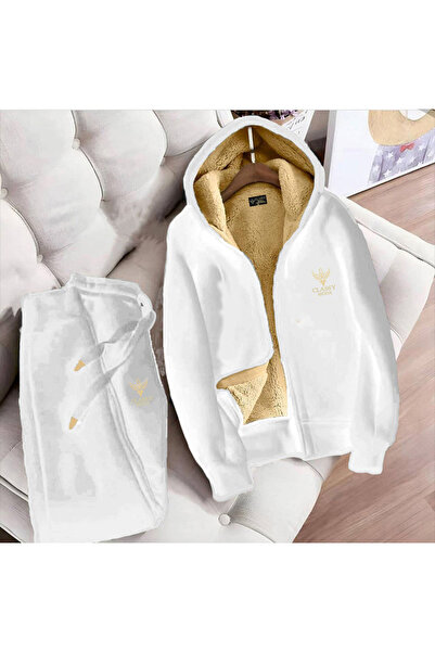 Classy 2-Piece Tracksuit Set - Nakiş Hooded Tracksuit Set - 3 Thread Raster Welsoft Sleeves Excluded