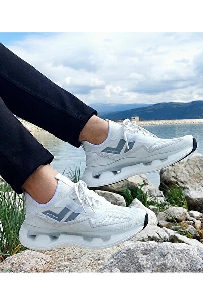 DUNLOP 2357-2356 White Air Soft Sole Men's Sneakers