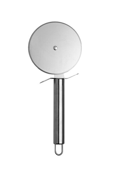 Kitchen Design Lab Büyük Boy Paslanmaz Çelik Hamur Kesme Ruleti & Pizza Ruleti 20 Cm Hamur Kesici