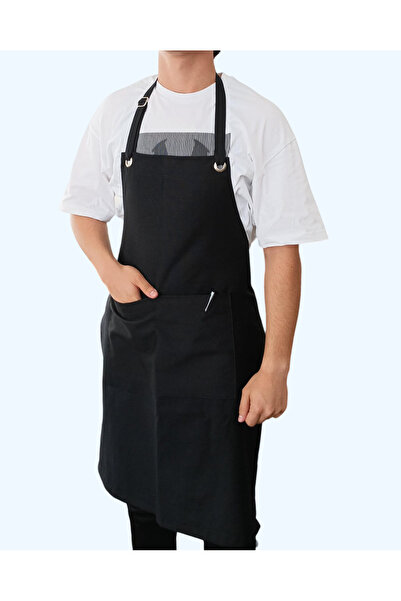 Lessa Home مريلة مطبخ مصنوعة من قماش البط للجنسين - مريلة مطبخ للمطبخ مع جيوب