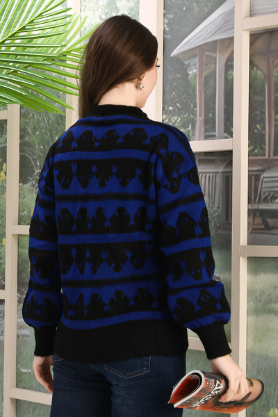 02Lady Fashion CARDIGAN OVERSIZE DIN TRICOT CU DETALII DIN TRICOT MOALE ȘI BUTOANE