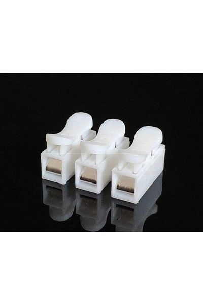 STOREMAX Jvnnastore Spring Row Junction Cable Terminal Block 3-Pin Spring Terminal Block 10 Pieces 646268