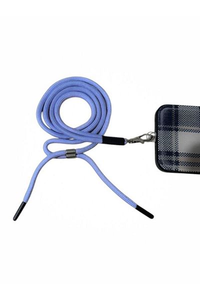 Sağlıkçı Shopping Curea de mână universală albastră pentru telefon - Lungimea șnurului, lungime reglabilă, compatibilă cu huse