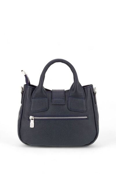 Bilik Deri Navy Blue Women's Handbag Ön 1495