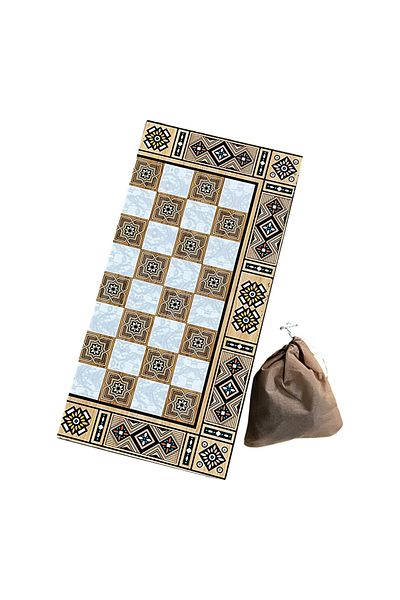 ESER Motif Coating Backgammon Medium Size 44 X 44 cm