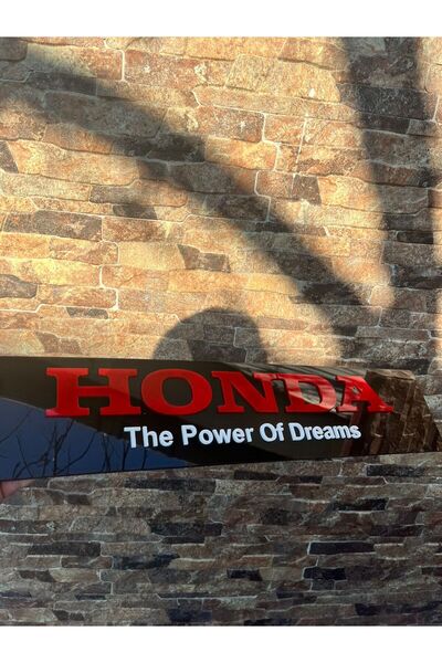 3ALAZERPLEKSİ Honda Logolu Dekor Plaka