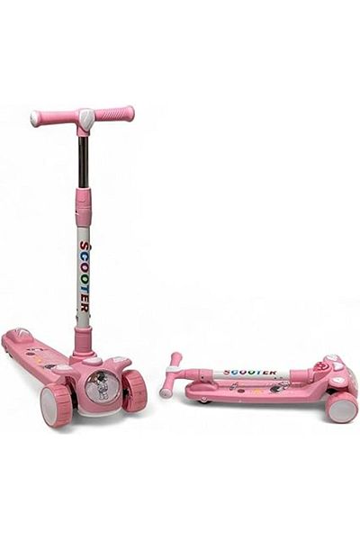 ALBADER Kick Scooter, Kids Scooter, Foldable Storm Ride Scooter, Adjustable Handle Kick Scooter