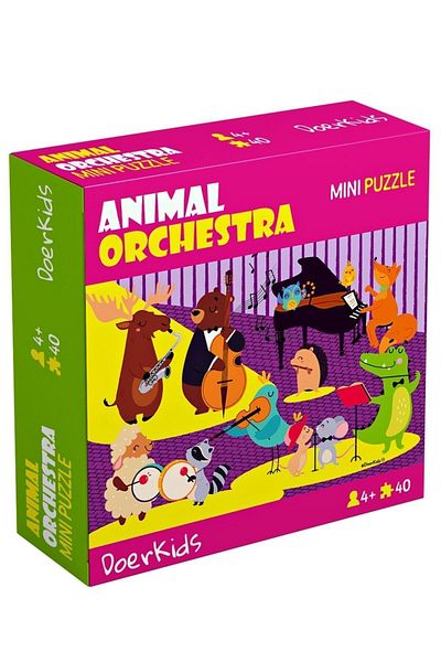 DoerKids Animal Orchestra Mini Puzzle |   3-7 Years - 40 Pieces
