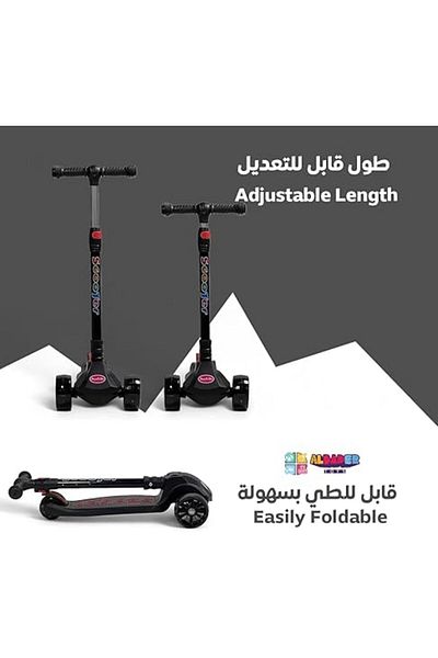 ALBADER Kick Scooter, Folding Kickboard Scooter, Foldable Scooter, Anti-Slip Deck Outdoor Scooter