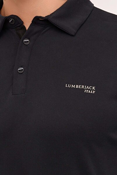 lumberjack ML ZEYN 15ITL510 4PR Μαύρο ανδρικό μακρυμάνικο μπλουζάκι