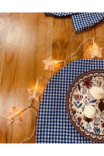 White Alamode 4-Piece Checkered Spring American Service - 40X38