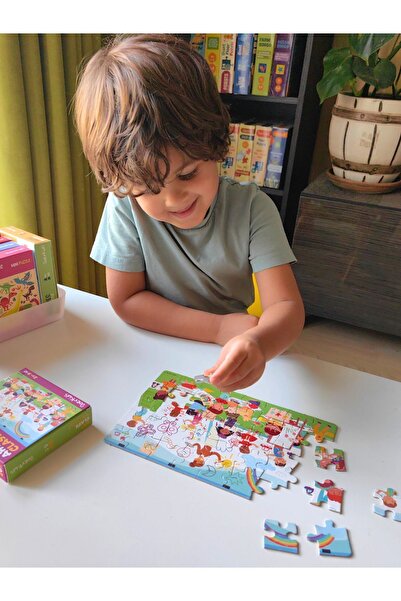 DoerKids Sanat Sınıfı Çocuk Mini Puzzle | 40 Parça 4 Yaş