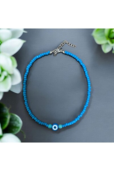 LeylanTakı Leylan Takı Çocuk Nazar Boncuklu Mavi Kolye