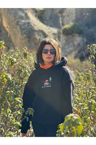 Ride and Roam Moonlight Sherpa Hoodie Sweatshirt