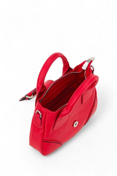 Bilik Deri Red Women's Handbag Ön 1495