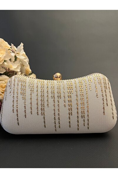Ceylan Abiye Çanta - Tel Kırma El İşlemeli Çanta