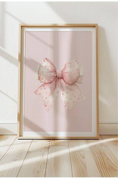 Home 3'lü Tatlı Pudra Pembesi Balerin, 3'lü Kız Çocuk Odası Dekoru, Çerçevesiz 3 Adet