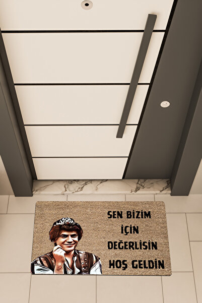 Dormot Imprimare digitală de înaltă calitate, maro, covoraș pentru ușă cu tem...