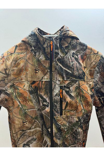 WİDİ Tag Softshell Forest Pattern Coat