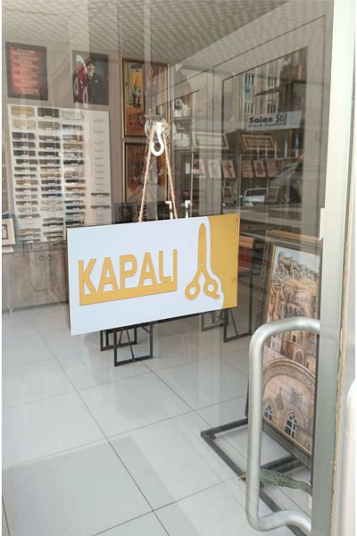 Mars Wooden Mirror Plexi Outdoor Indoor Hairdresser Tailor Direction Sign Store Door Direction Sign