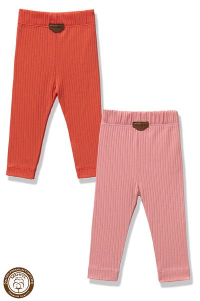 MAHFEL Premium 2-Piece Baby and Child Tights Set (100% Cotton)
