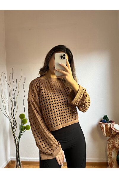 Meriko Butik Delikli crop