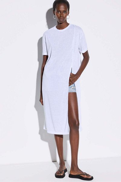 No Matter What Long-Sleeve Split Neck T-shirt