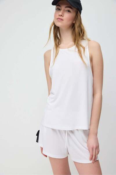 No Matter What Modal-Tanktop mit gekreuztem Rückenausschnitt