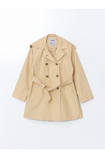 LC Waikiki LCW Kids Beige Basic Κοριτσίστικη καμπαρντίνα