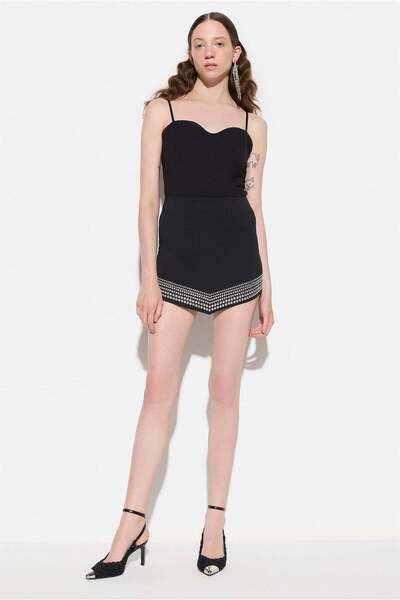 No Matter What Minirock mit Strasssteinen