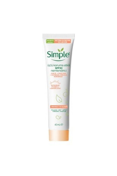 Simple Protect&Glow Matte - SPF30 Moisturizer with Sun/Blue Light/Environmental Protection Effect 40ml