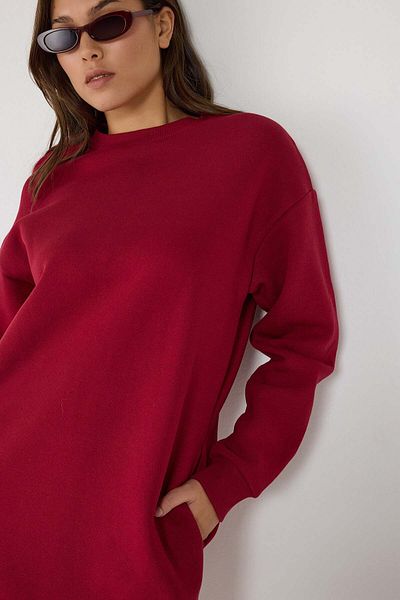 No Matter What Sweatshirtkleid-Tunika aus Baumwolle