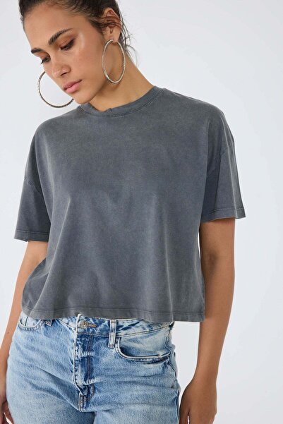 No Matter What Einfaches T-Shirt mit Rundhalsausschnitt