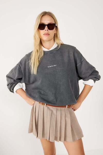 No Matter What Breathable Oversized Sweatshirt