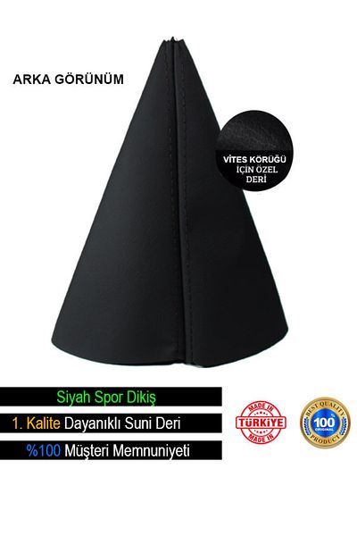 Ne verelim size Mazda 3 Sedan Black Leather Special Design Black Sports Stitching Gear Gaiter