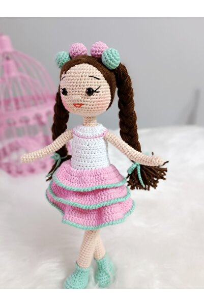 Toyscity Pembe Liva Bebek Amigurumi Örgü Oyuncak