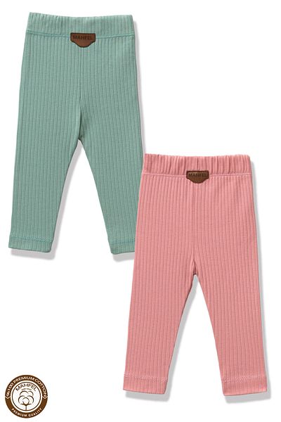 MAHFEL Premium 2-Piece Baby and Child Tights Set (100% Cotton)