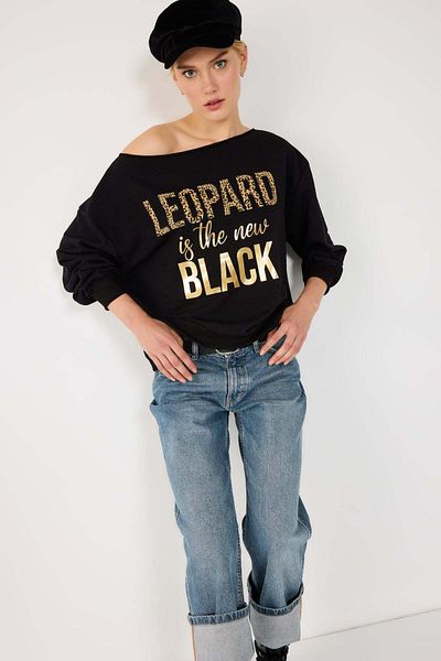 No Matter What Leopard Comfort Fit Sweatshirt