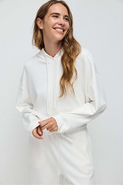 No Matter What Weiches, kurzes Kapuzen-Sweatshirt