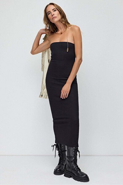 No Matter What langes trägerloses Kleid