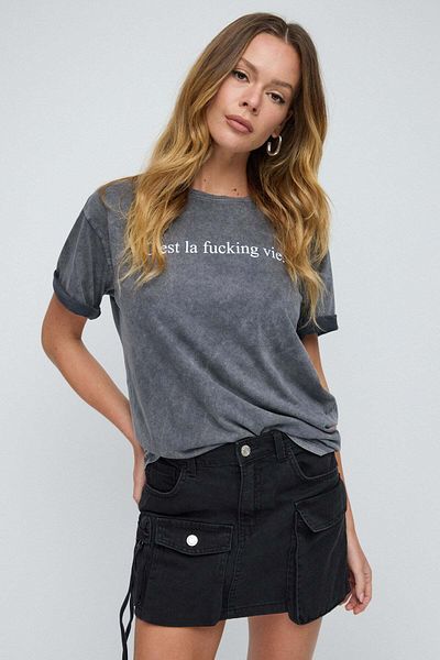 No Matter What Bedrucktes Basic-T-Shirt