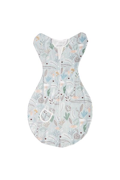 Tiny Toes Baby Boys Printed Swaddle - Blue