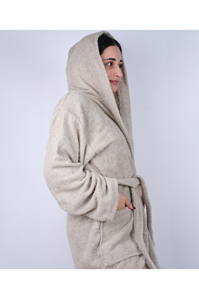 DC Teks Πολύχρωμο μπουρνούζι Camelhair - 100% βαμβάκι, κουκούλα μπούκλας, μέγεθος S-4XL (μέγεθος Battal)